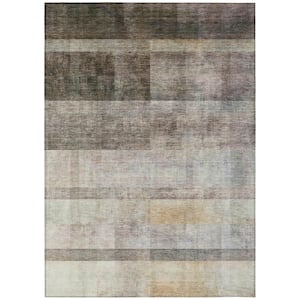 Chantille ACN568 Brown 2 ft. 6 in. x 3 ft. 10 in. Machine Washable Indoor/Outdoor Geometric Area Rug