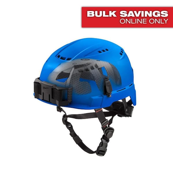 BOLT Blue Type 2 Class C Vented Safety Helmet with IMPACT-ARMOR Liner