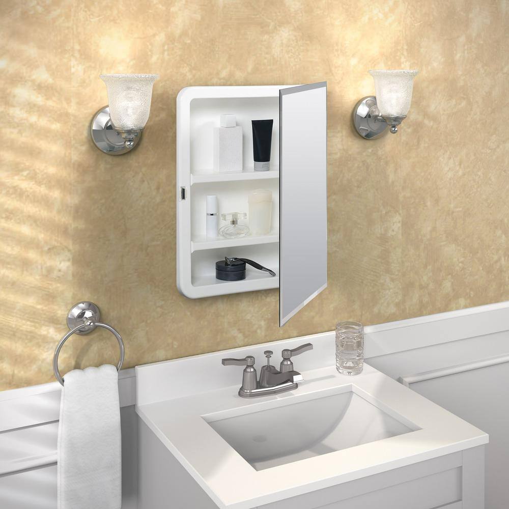 Zenith 20" Frameless Beveled Mirror Medicine Cabinet