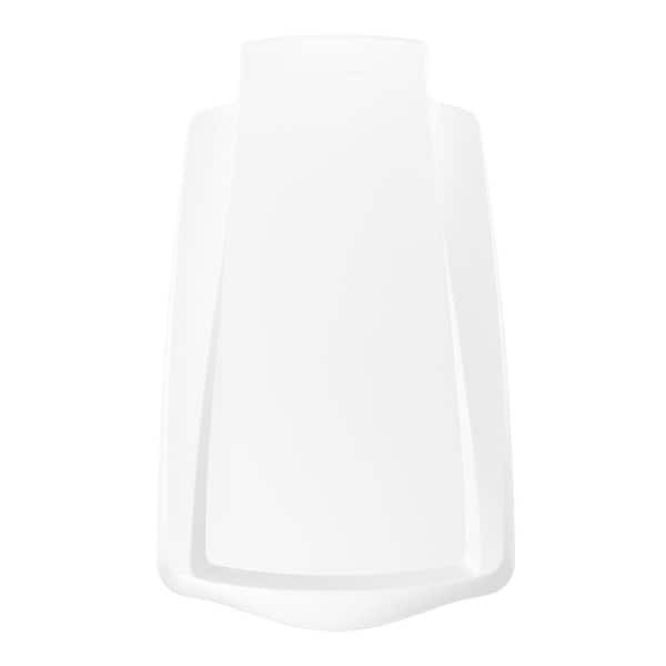 10L Slim Step Bathroom Trash Can, White Plastic