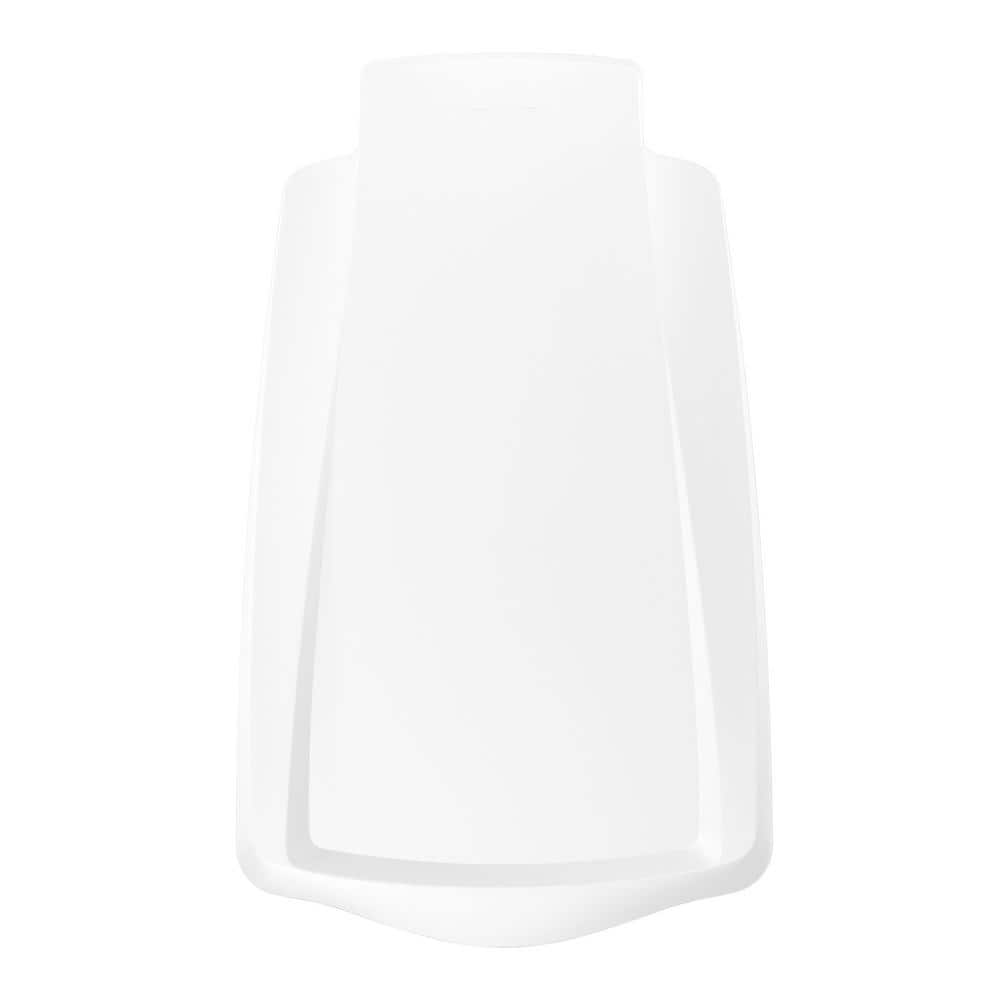 White Plastic Slim Step Trash Can with Pedal for Kids