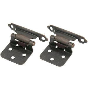 Face Frame Venetian Bronze Full Inset Self-Closing Hinge (25 -Pack)