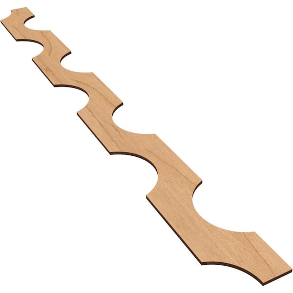Ekena Millwork Pomeroy 47 in. H x 0.25 in. W Slatwall Panels in Maple 12-Pack
