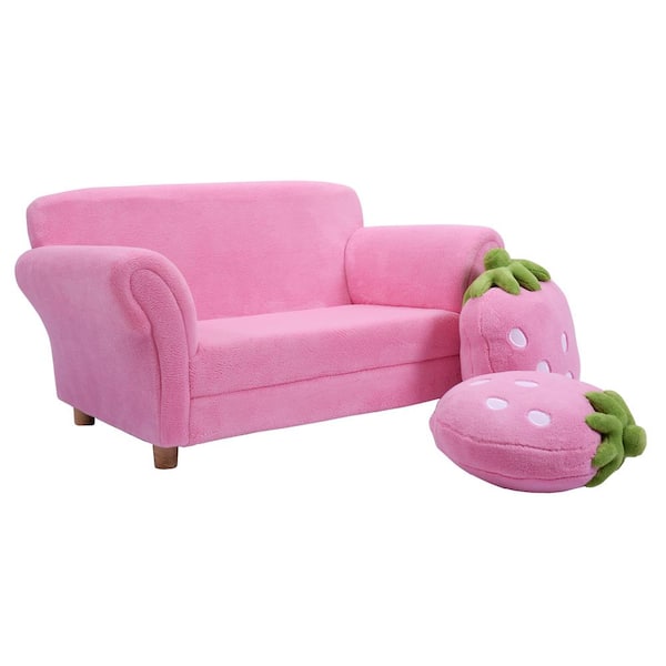 Honey Joy Cute Pink Sofa Strawbwrry