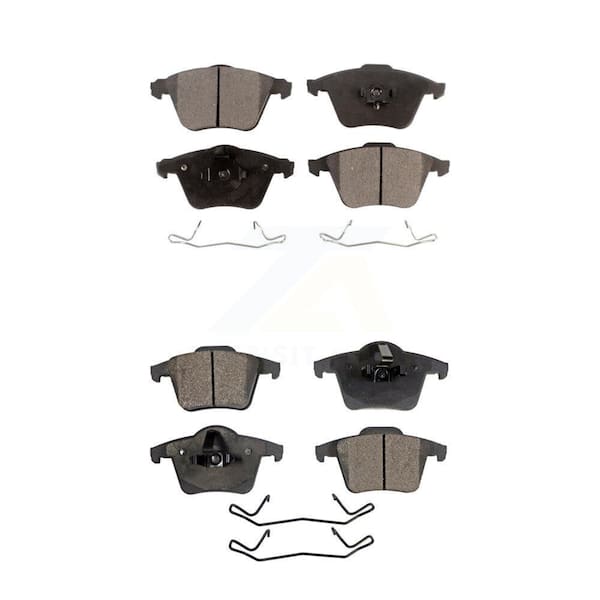 TEC Front Rear Ceramic Brake Pad Kit For 2003-2014 Volvo XC90 With 316mm Diameter Rotor KTC-100508