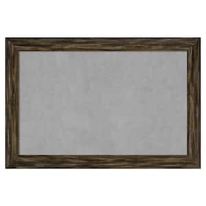 Fencepost Brown Narrow 37 in. x 25 in. Framed Magnetic Board