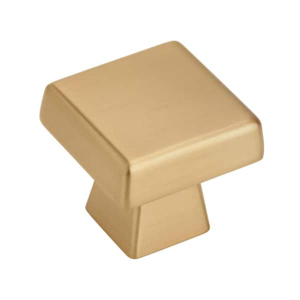 Amerock Blackrock 1-1/2 in. (38mm) Modern Champagne Bronze Square Cabinet Knob