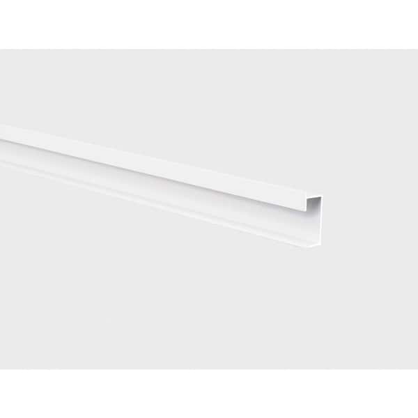 EMAC Novotri Eclipse Matt White 1-1/16 in. H x 98 in. Aluminum Tile Edging Trim