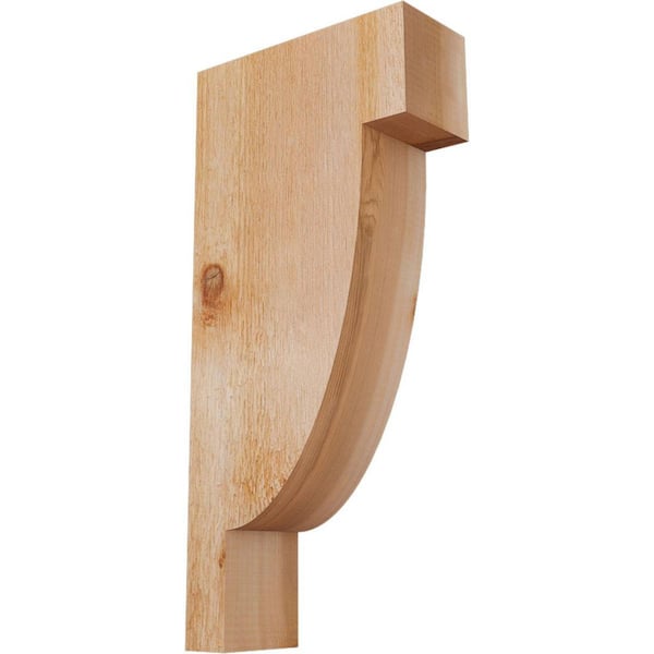 Ekena Millwork 4 in. x 10 in. x 22 in. Western Red Cedar Alpine Rough Sawn Corbel
