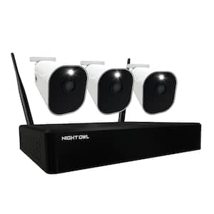 10-Channel 1080p Smart NVR Security Camera System with 1TB Hard Drive and 3 1080p Wire Free Spotlight Cameras