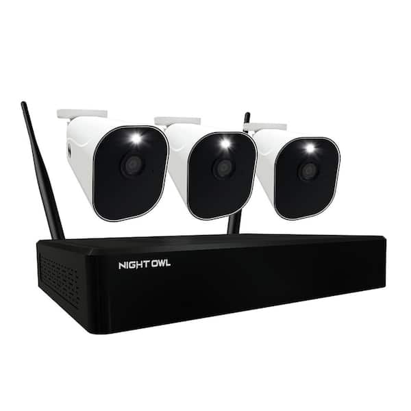 Night Owl 10-Channel 1080p Smart NVR Security Camera System with 1TB Hard Drive and 3 1080p Wire Free Spotlight Cameras