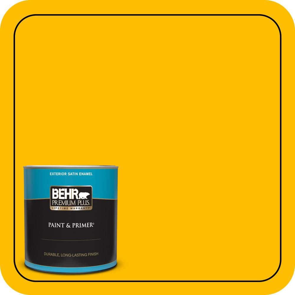 1 qt. #340B-7 Empire Yellow Satin Enamel Exterior Paint & Primer price history on PriceWatchPro