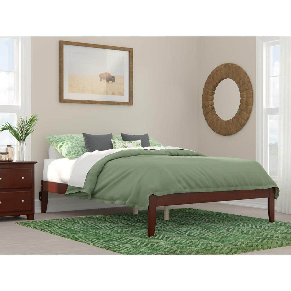 Colorado Walnut Queen Bed with USB Turbo Charger -  AFI, AG8010044