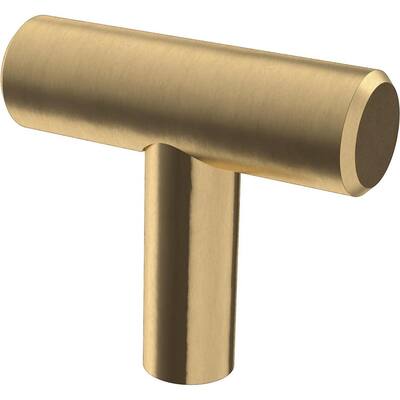 1-9/16 in. (40 mm) Champagne Bronze Bar Cabinet Knob (25-Pack)