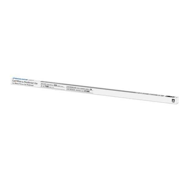 Philips 13-Watt 21 in. Linear T5 Fluorescent Tube Light Bulb Cool White (4100K) Philips 13-Watt 21 in. Linear T5 Fluorescent Tube Light Bulb Cool White (4100K)