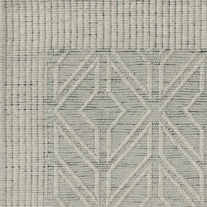 Clara 8 ft. X 10 ft. Beige/Denim Geometric Indoor Area Rug