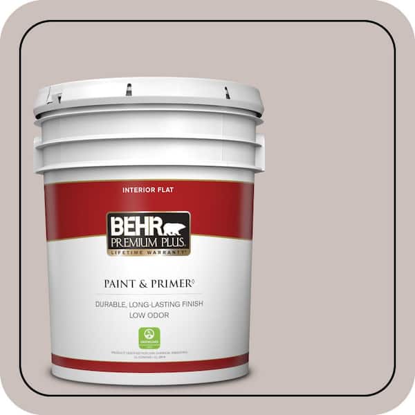 BEHR PREMIUM PLUS 5 gal. #780A-3 Down Home Flat Low Odor Interior Paint & Primer