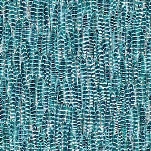 Identity Teal Feathers Paper Strippable Wallpaper (Covers 56.4 sq. ft.)