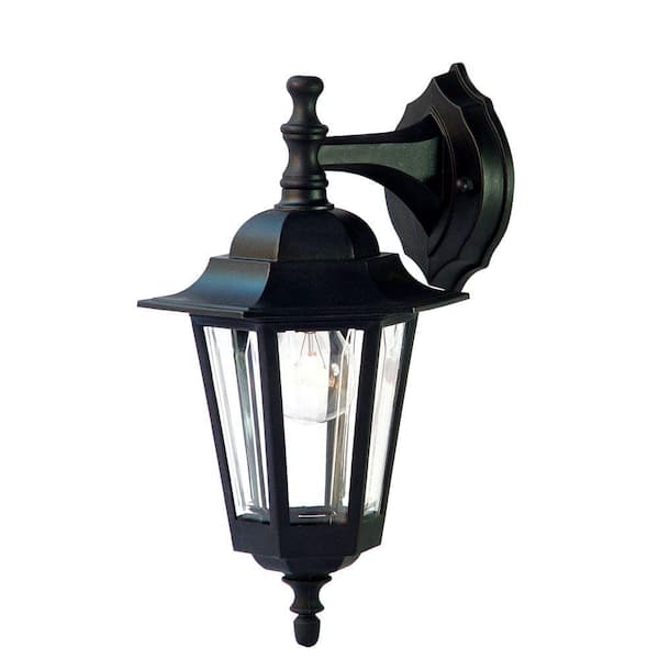 Acclaim Lighting Tidewater Collection 1-Light Matte Black Outdoor Wall-Mount Light Fixture