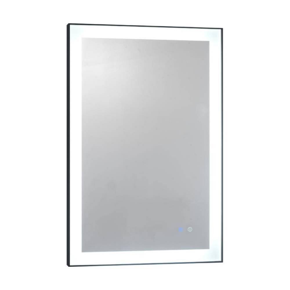 24 in. W x 36 in. H Rectangular Frameless Wall Mount Anti-Fog Dimmable Bath
