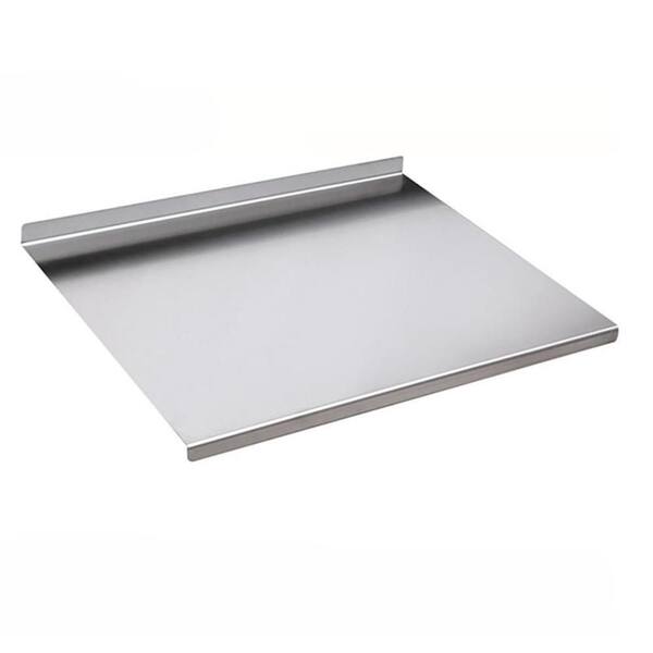 Z-Shape 23.62 in. x 15.75 in. Rectangle 304 Stainless Steel Titanium Cutting Board Anti-Slip and Mildew-Proof
