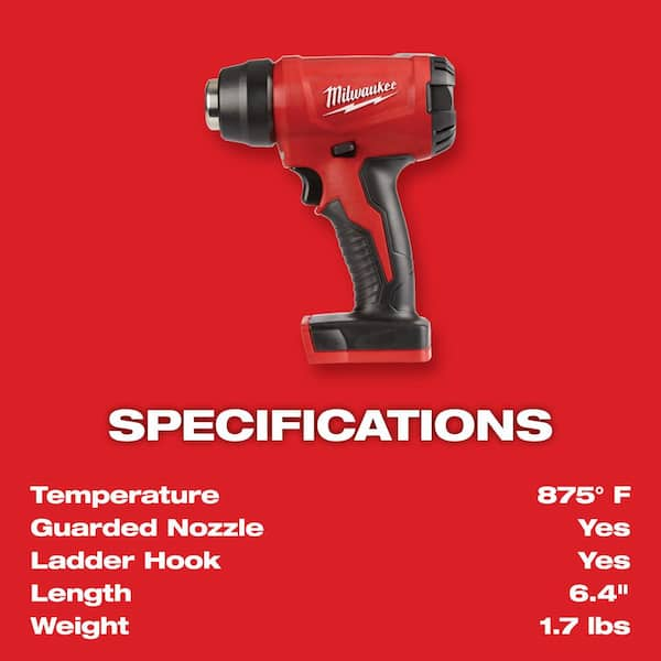 Milwaukee M18 18V Lithium-Ion Cordless Compact Heat Gun (Tool-Only) –  Rosemount Surplus