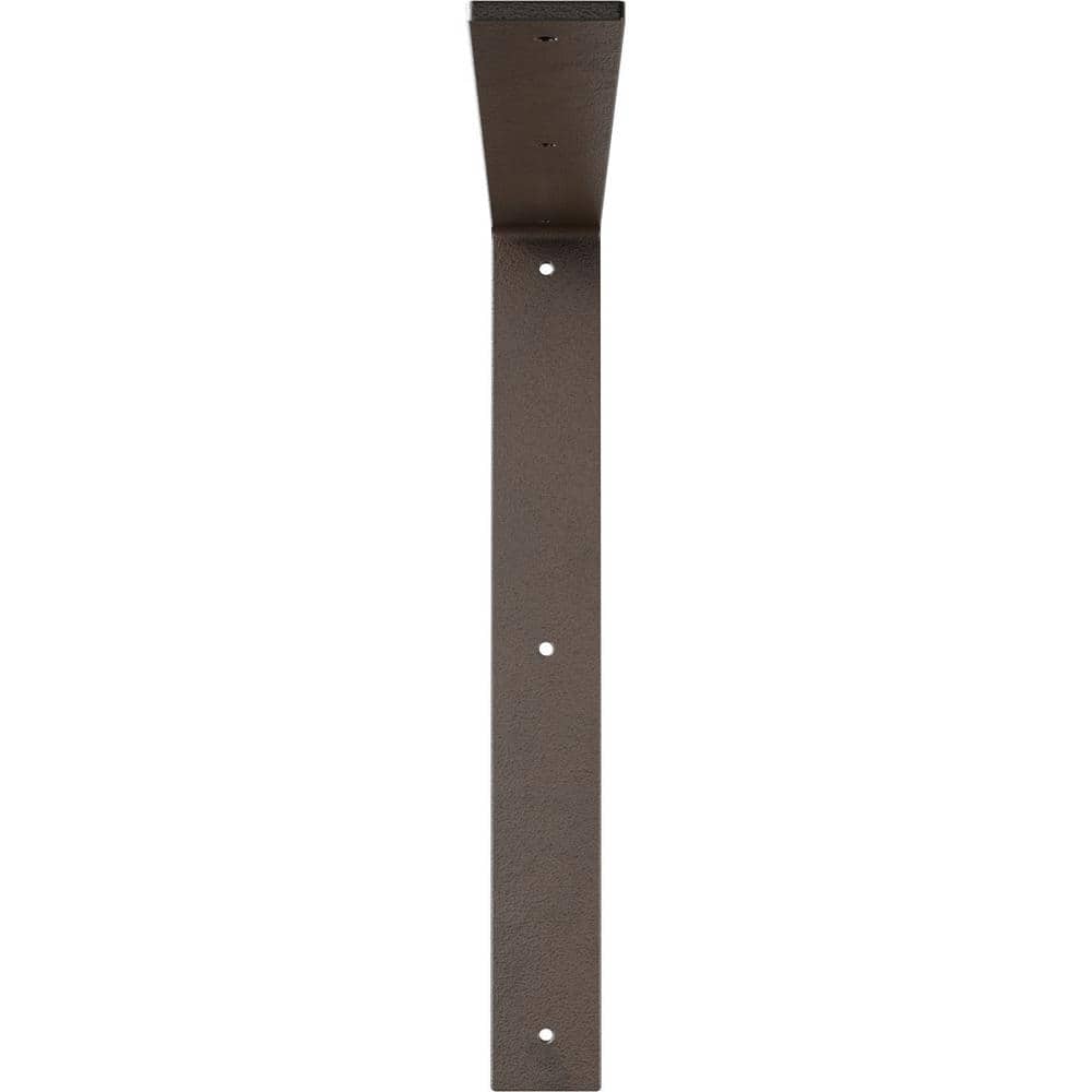 Hamilton 16" Hammered Brown Steel Countertop Bracket