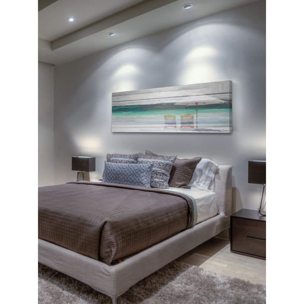 10 in. H x 30 in. W By the Beach by Parvez Taj Printed Canvas Wall Art
