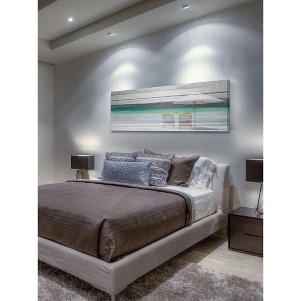 Unbranded 15 in. H x 45 in. W "By the Beach" by Parvez Taj Printed Canvas Wall Art