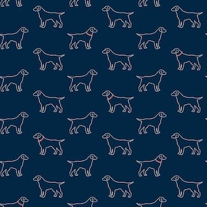 Yoop Dark Blue Dog Wallpaper Sample