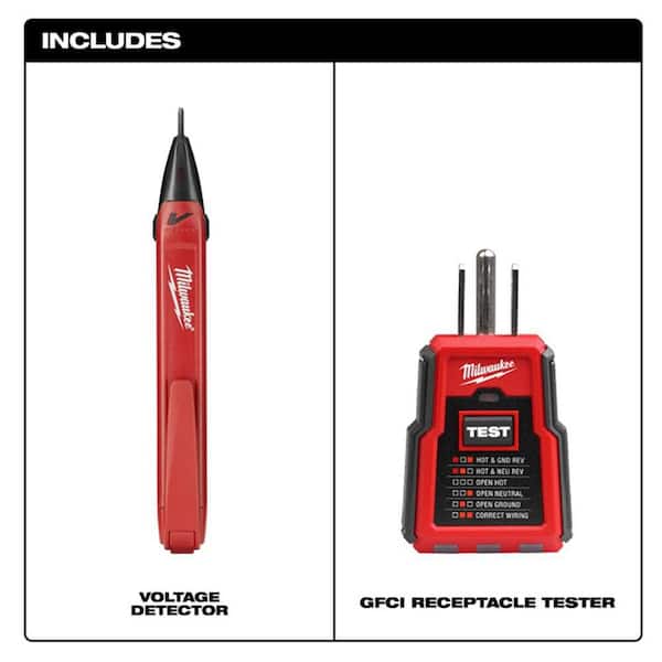 Non-Contact Voltage and GFCI Receptacle Premium Test Kit