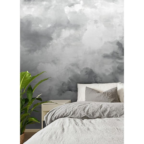 Nimbus Grey Self Adhesive Mural