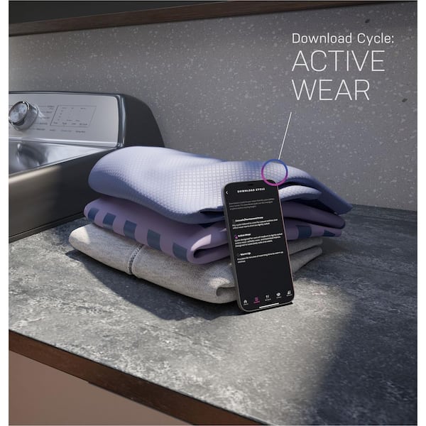 GE Profile 7.4 cu. ft. Smart Gas Dryer in Diamond Gray with