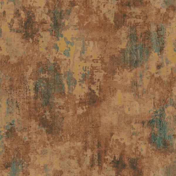 Unbranded Italian Design Rustic Red/Green Rustic Texture Vinyl on Non-Woven Non-Pasted Wallpaper Roll (Covers 57.75 sq.ft.)