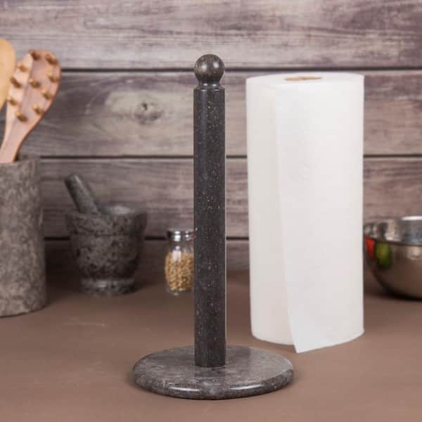 6-1/... Dia Creative Home 74122 Deluxe Natural Green Marble Paper Towel Holder 