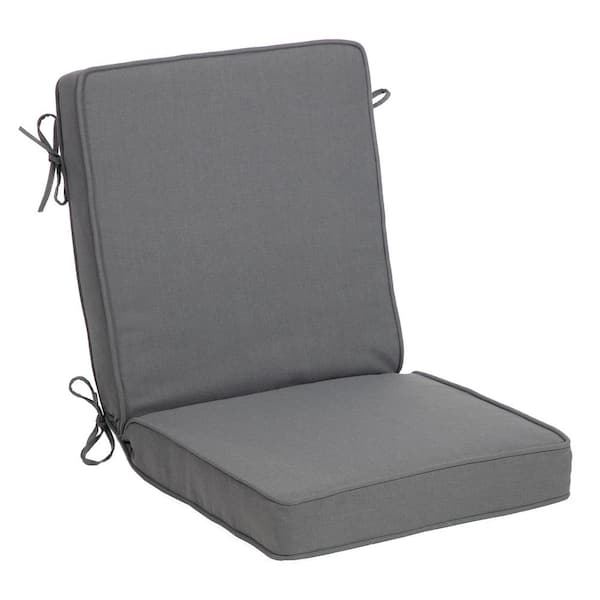 ARDEN SELECTIONS 21 in. x 24 in. Oceantex Basketweave Mako Outdoor High Back Dining Chair Cushion