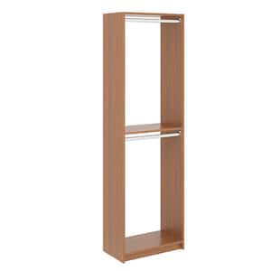 14 in. W D x 25.375 in. W x 84 in. H Amber Double Hanging Tower Wood Closet System