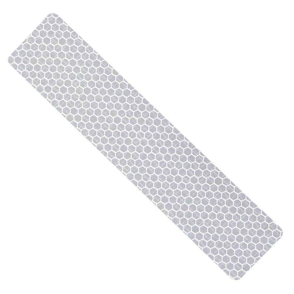 Hillman 1.25 in. x 6 in. White Reflective Safety Strips 847336 - The ...