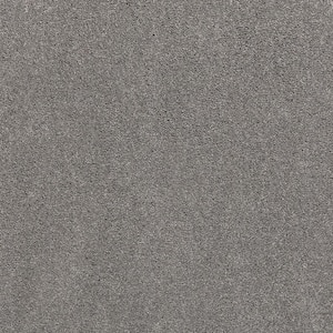Plush Dreams III - Soft-Gray 12 ft. 68 oz. Triexta Texture Installed Carpet