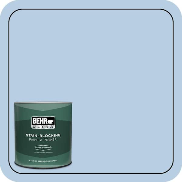 BEHR ULTRA 1 qt. #570C-3 Tender Twilight Extra Durable Semi-Gloss Enamel Interior Paint & Primer
