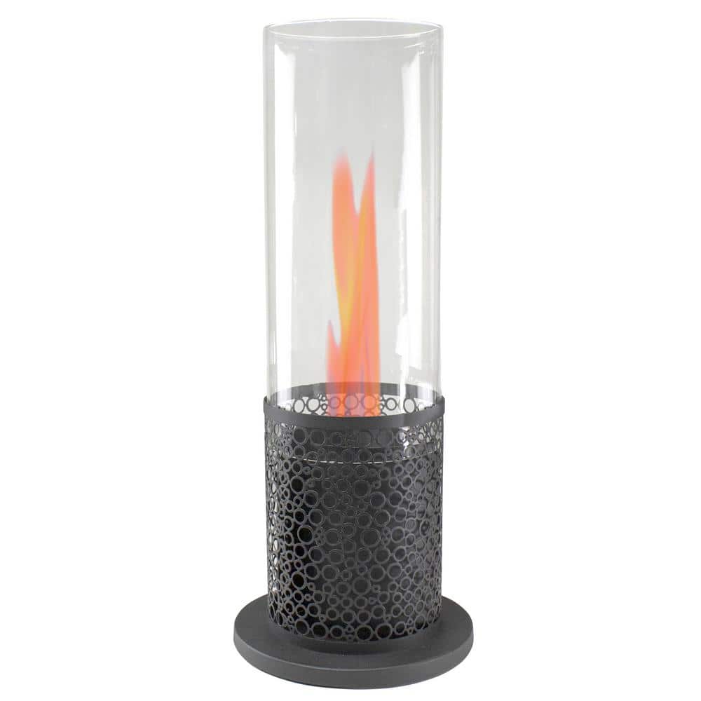Northlight 19. 75 in. Bio Ethanol Round Portable Tabletop Fireplace with Black Decorative Base -  34808733