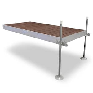 8 ft. Dock Extension Aluminum Frame with Brown Composite Decking