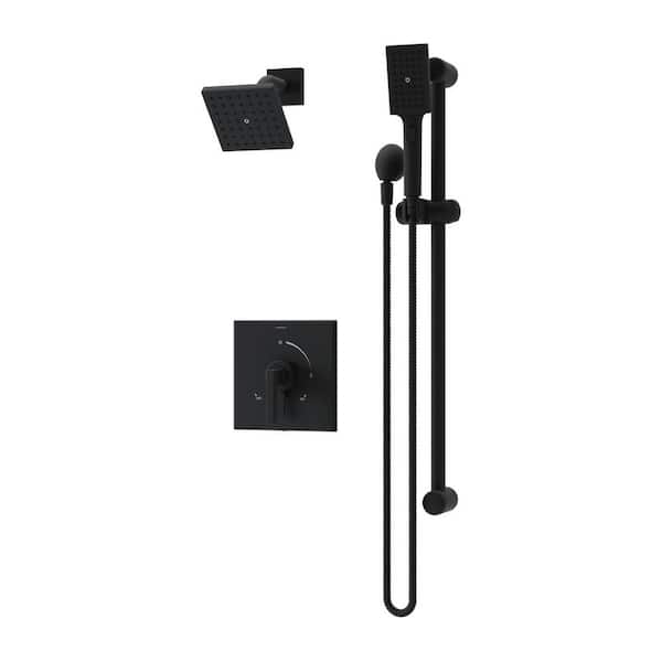 Duro HydroMersion Shower Faucet Trim Kit Wall Mounted with Single Handle and Hand Spray - 1.5 GPM (Valve Not Included)