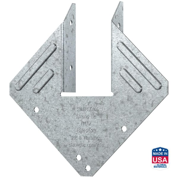 H1A 18-Gauge ZMAX Galvanized Hurricane Tie