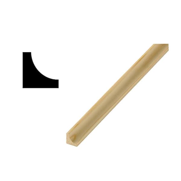 Woodgrain Millwork WM 100 21/32 in. x 21/32 in. x 96 in. Prestained Clear Pine Cove Moulding