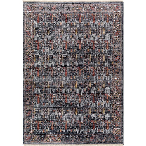 Artistic Weavers Babel Dark Gray 10 ft. x 13 ft. Traditional Indoor Area Rug