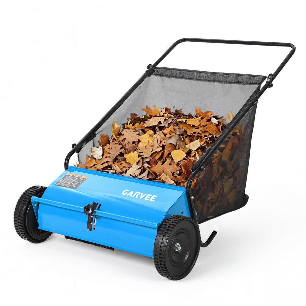 Durable Walk-Behind Push Lawn Sweeper – 26-Inch Heavy Duty Leaf & Grass Collector, 7 Cu. Ft. Capacity,Blue price history on PriceWatchPro
