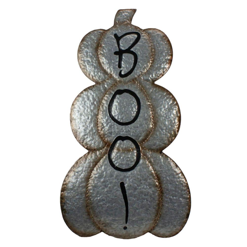 Boo Metal Pumpkin Halloween Decoration 28 in. price history on PriceWatchPro