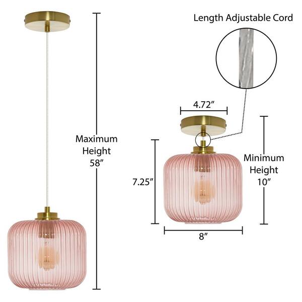 jonas copper effect pendant ceiling light