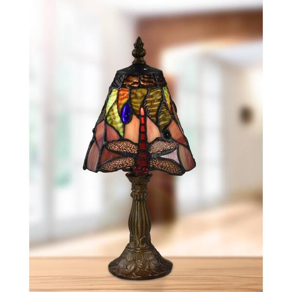 Newest Art Glass 12-in Dragonfly Hand Rolled Glass Lamp